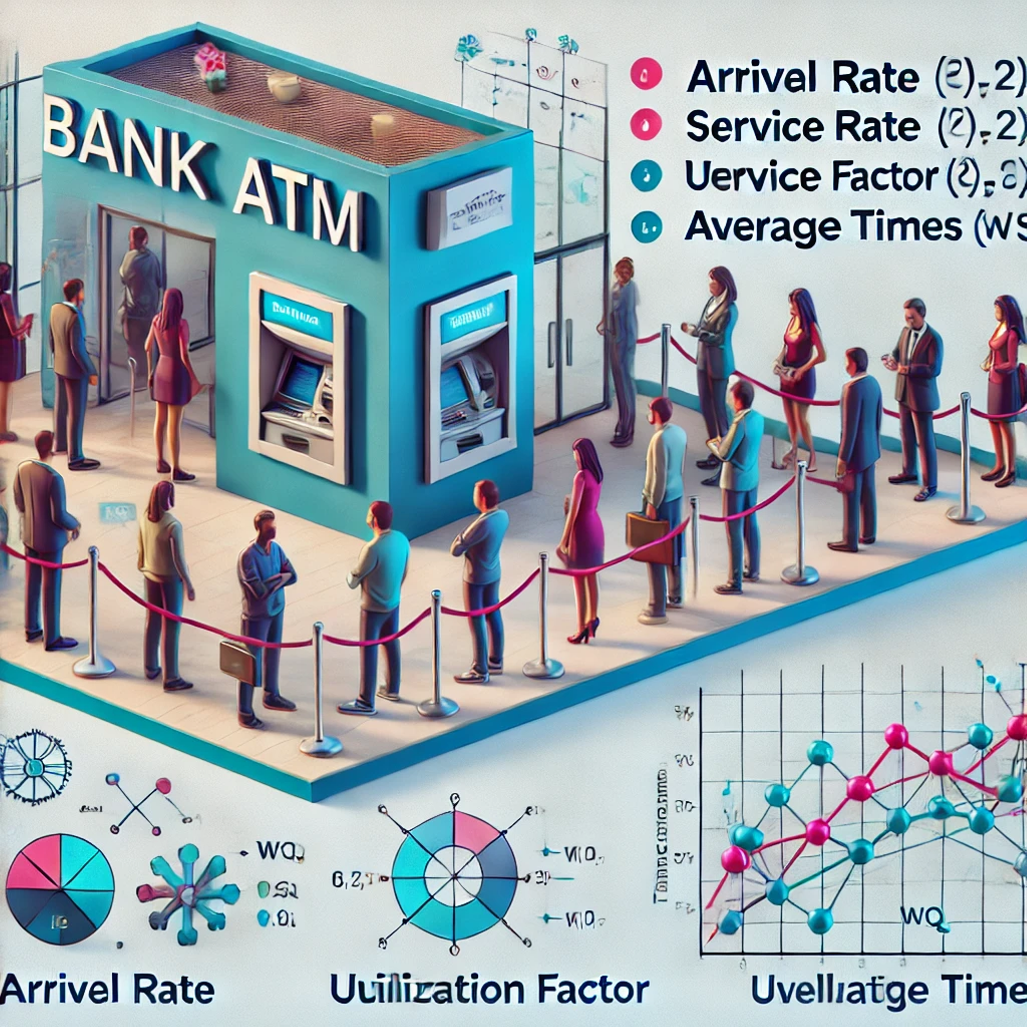 Queueing Model in a Bank ATM