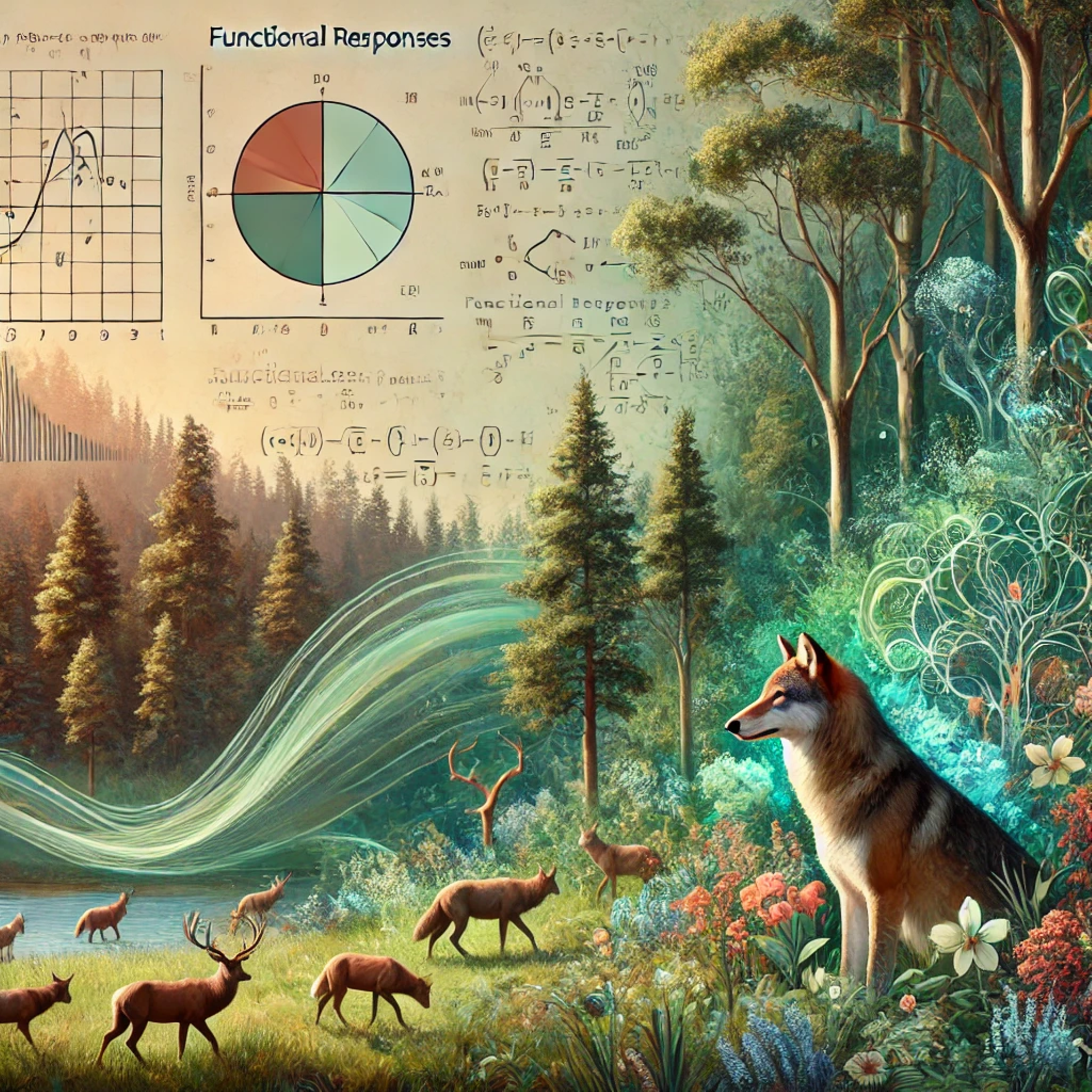 Review on the Modelling with Functional Responses for Interacting Population Dynamics